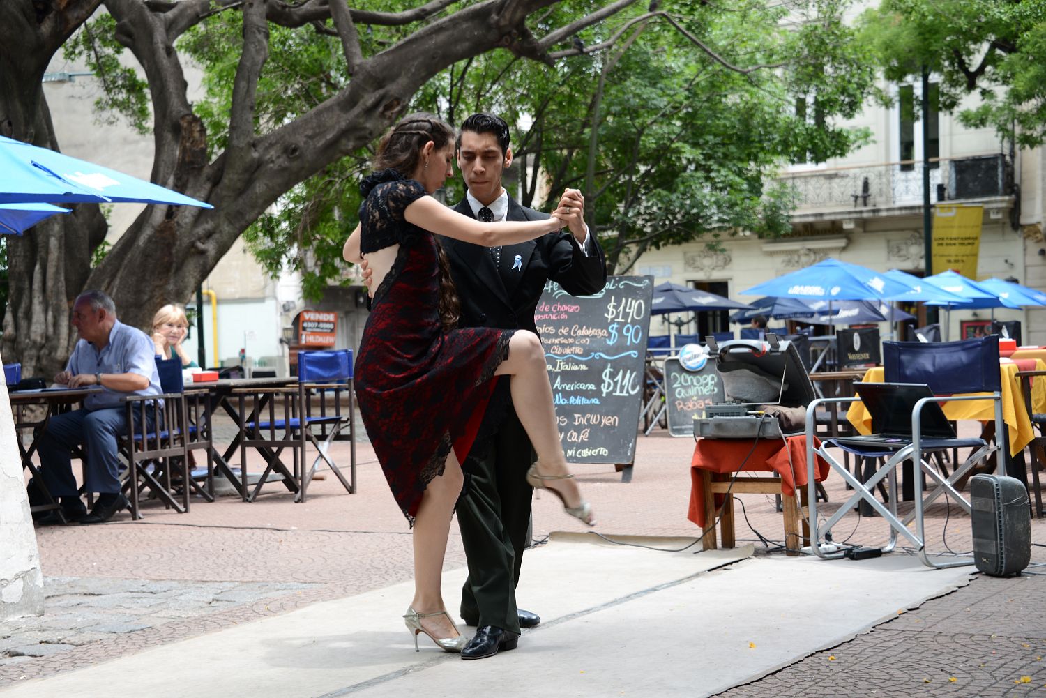 02 Tango Dancers Plaza Dorrego Square San Telmo Buenos Aires